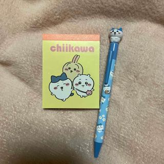 チイカワ(ちいかわ)のちいかわ　メモ帳&ハチワレボールペンセット(キャラクターグッズ)