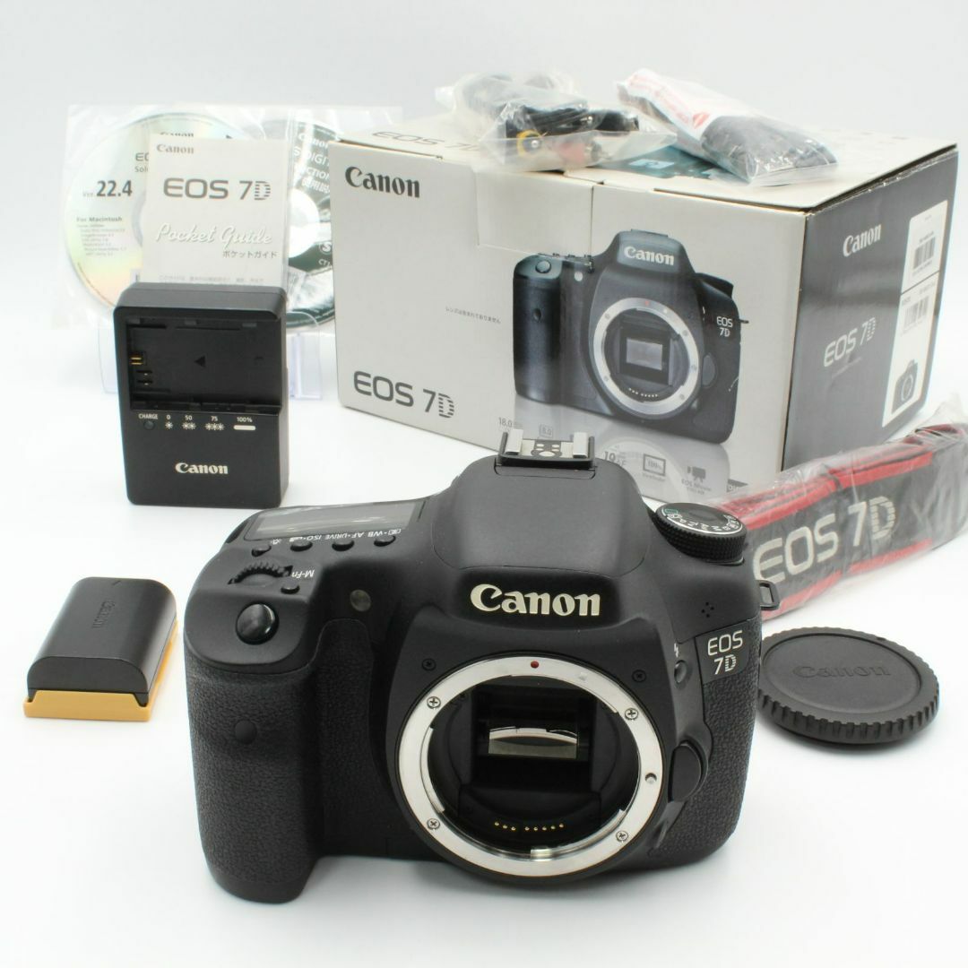 送料無料ショット数8758 【極美品】 Canon キヤノン EOS 7D ボディ