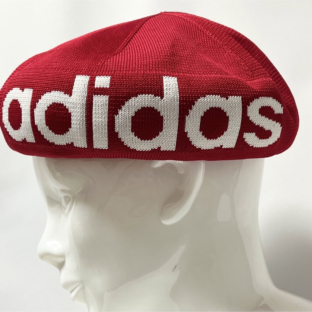 adidas(アディダス)の【新品】入手困難デッドストックadidas鬼かわいいBIGロゴ入りメッシュベレー メンズの帽子(ハンチング/ベレー帽)の商品写真