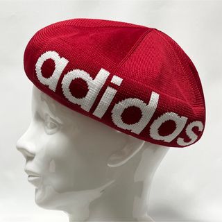 アディダス(adidas)の【新品】入手困難デッドストックadidas鬼かわいいBIGロゴ入りメッシュベレー(ハンチング/ベレー帽)