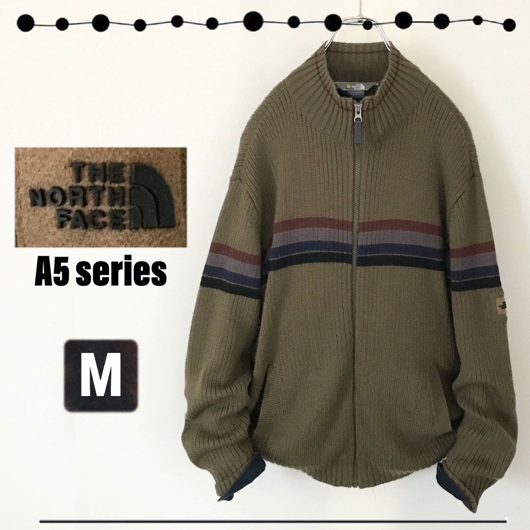 THE NORTH FACE(ザノースフェイス)のノースフェイス★A5シリーズ★フルジップニット★ボーダー★AT01529★ウール メンズのトップス(ニット/セーター)の商品写真