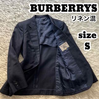 バーバリー(BURBERRY)のバーバリーズ リネン混 テーラードジャケット レディース S(テーラードジャケット)