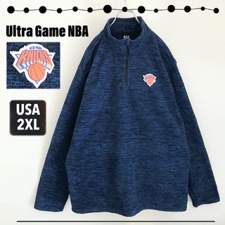 Ultra Game NBA★NY Knicks★フリース★ハーフジップT(スウェット)