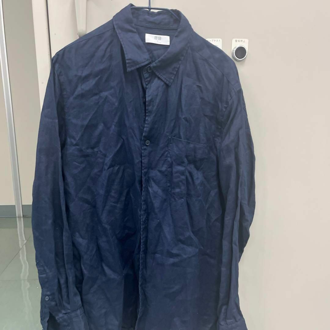 UNIQLO(ユニクロ)のプレミアムリネンシャツ（長袖）XL メンズのトップス(シャツ)の商品写真