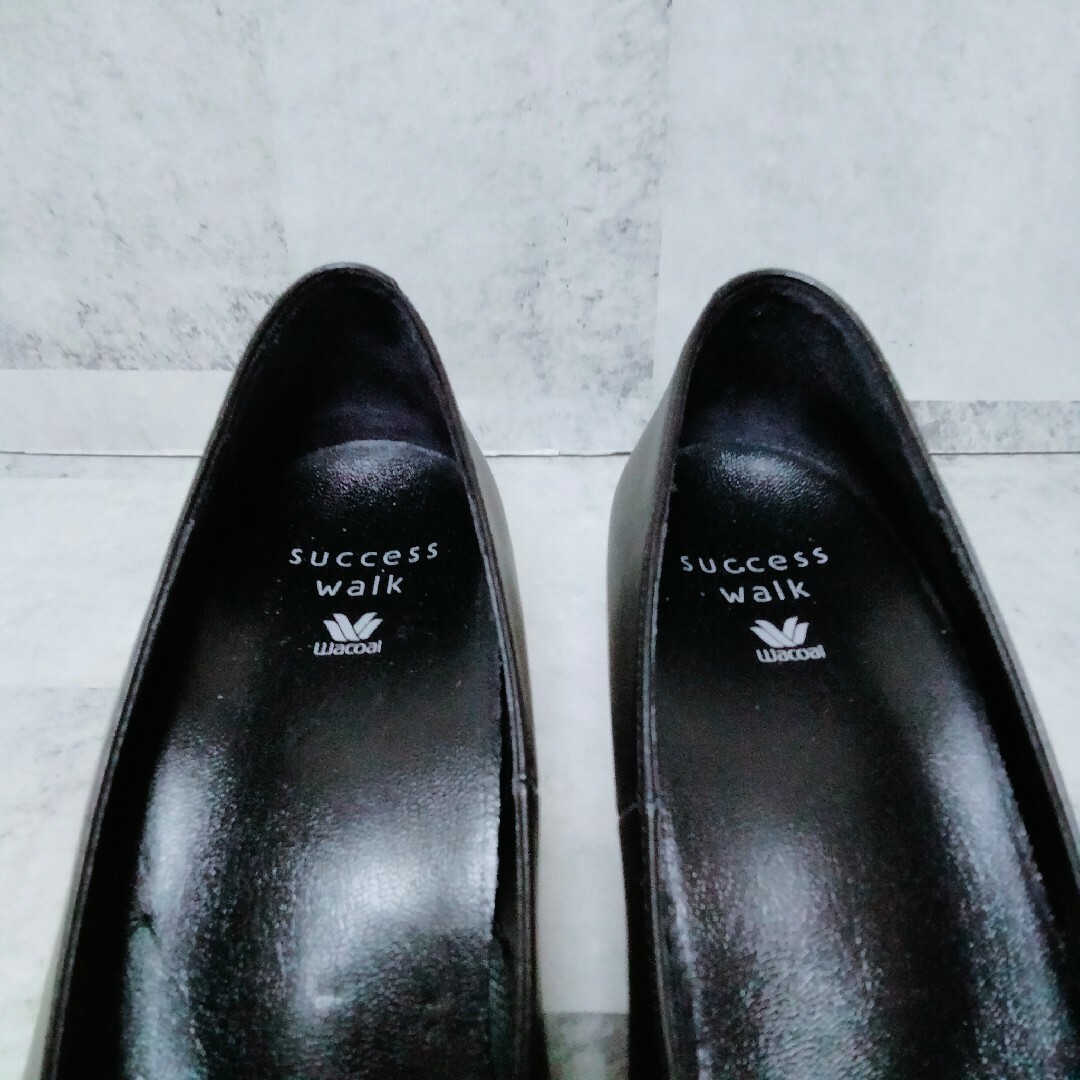 Wacoal(ワコール)の【みぃこ様専用】美品 Wacoal サクセスウォーク 23.5cm E ブラック レディースの靴/シューズ(ハイヒール/パンプス)の商品写真