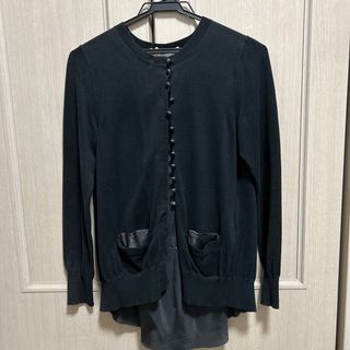 《Leilian》新品訳有 カーディガン 羽織り レーヨン 紫 17+