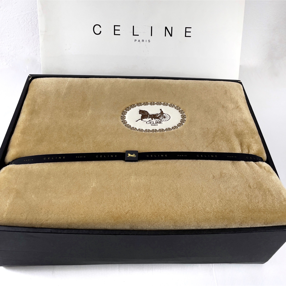 CELINE アクリルニューマイヤー毛布 セリーヌ ベージュ 新品未使用