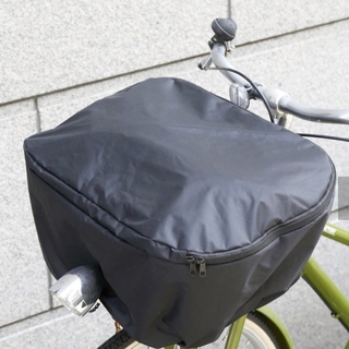スリーコインズ(3COINS)のスリーコインズ　自転車　カゴカバー　ブラック　シンプル　柄なし　手洗い可能　無地(バッグ)