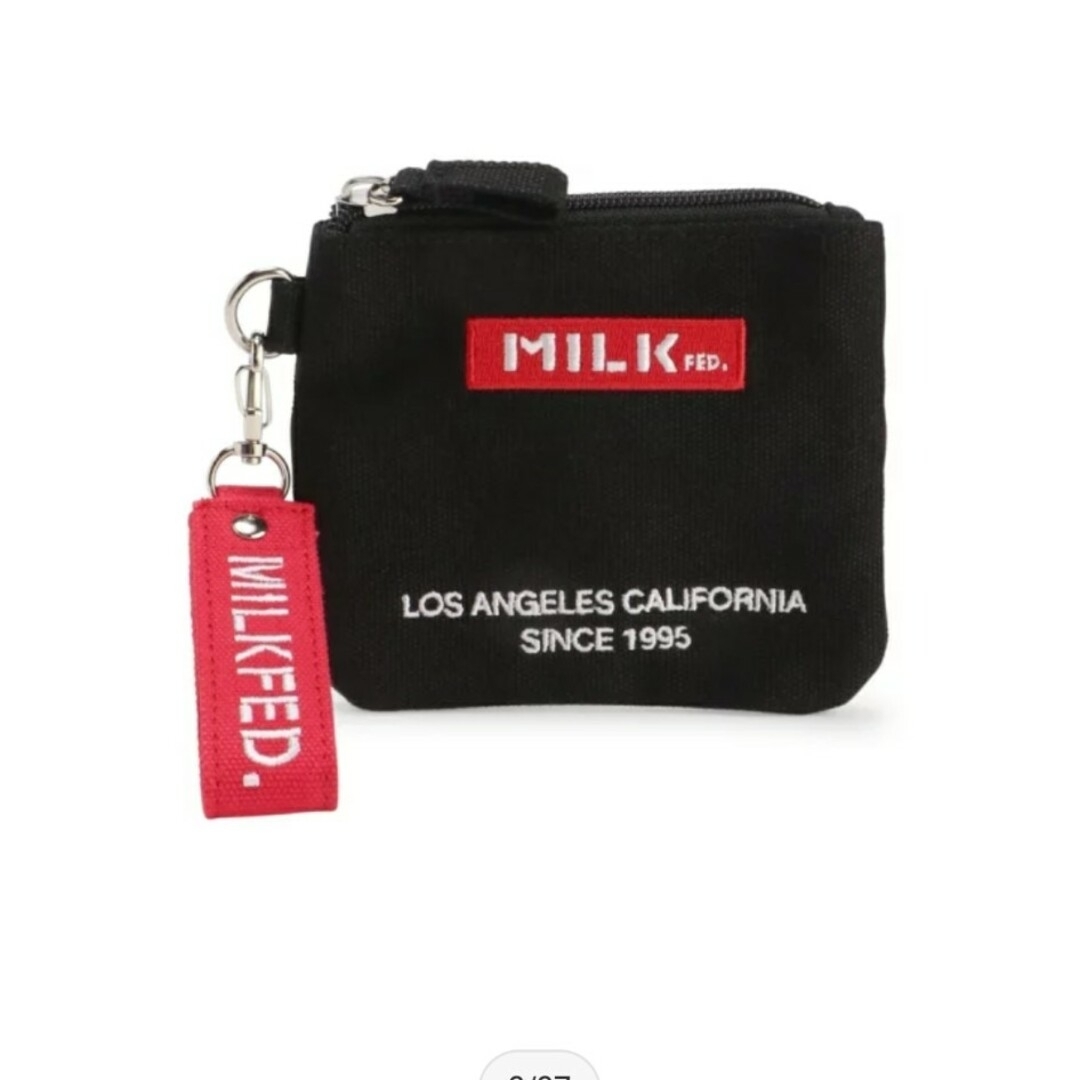 MILKFED.(ミルクフェド)のMILKFED.EMBROID BAR MINI POUCH レディースのファッション小物(ポーチ)の商品写真