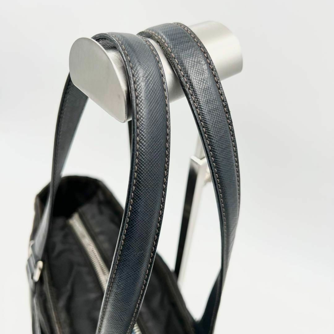 PRADA(プラダ)の《美品》PRADA 三角ロゴ ナイロン テスート レザー トートバッグ 保存袋 レディースのバッグ(トートバッグ)の商品写真