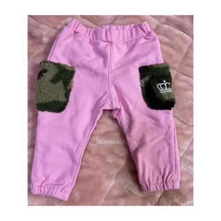 ベビードール(BABYDOLL)の【未使用】BABYDOLL ベビードール パンツ ピンク ベビー服 80(パンツ)