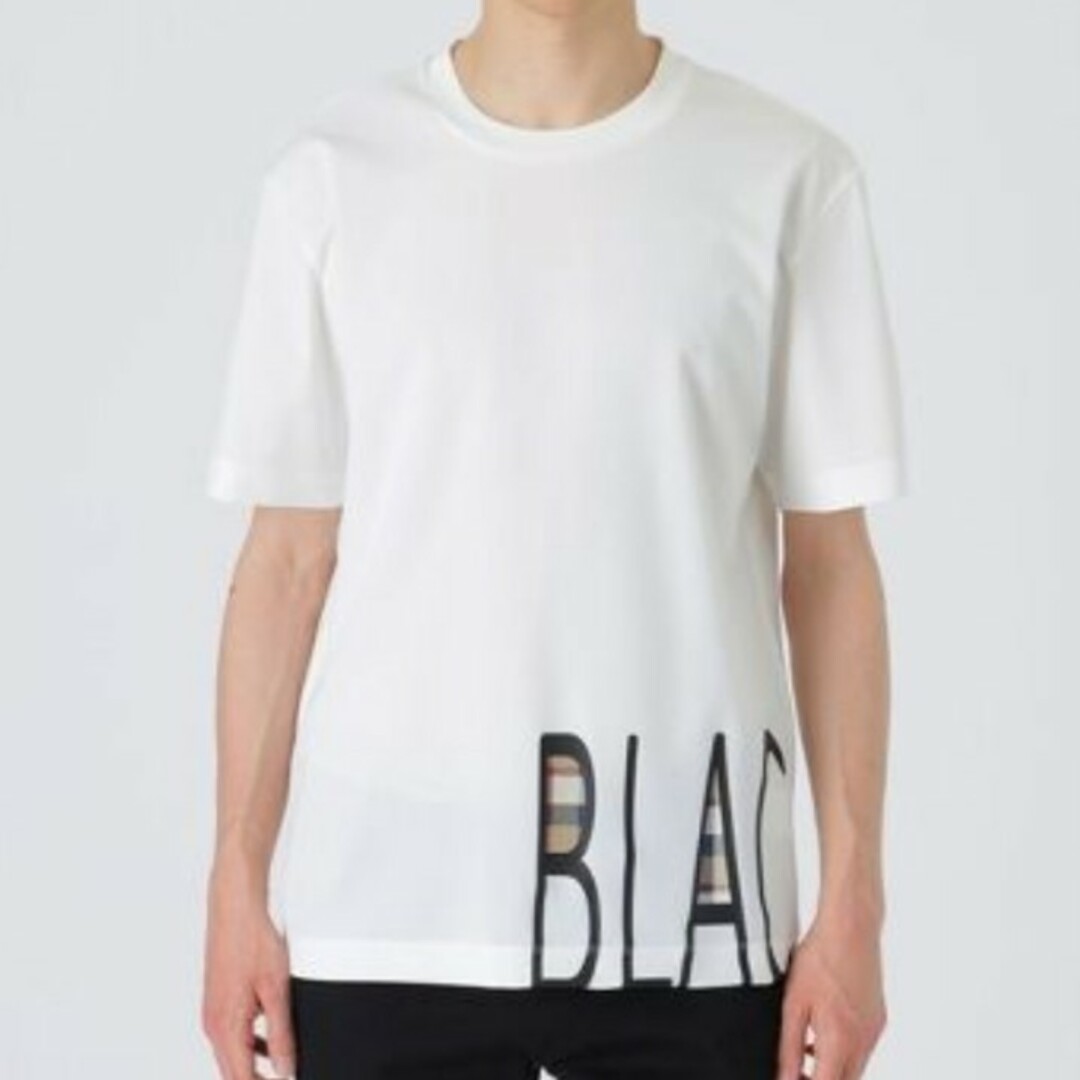 BLACK LABEL CRESTBRIDGE(ブラックレーベルクレストブリッジ)の【新品】ブラックレーベルクレストブリッジ　Tシャツ　白　L　バーバリー　107 メンズのトップス(Tシャツ/カットソー(半袖/袖なし))の商品写真