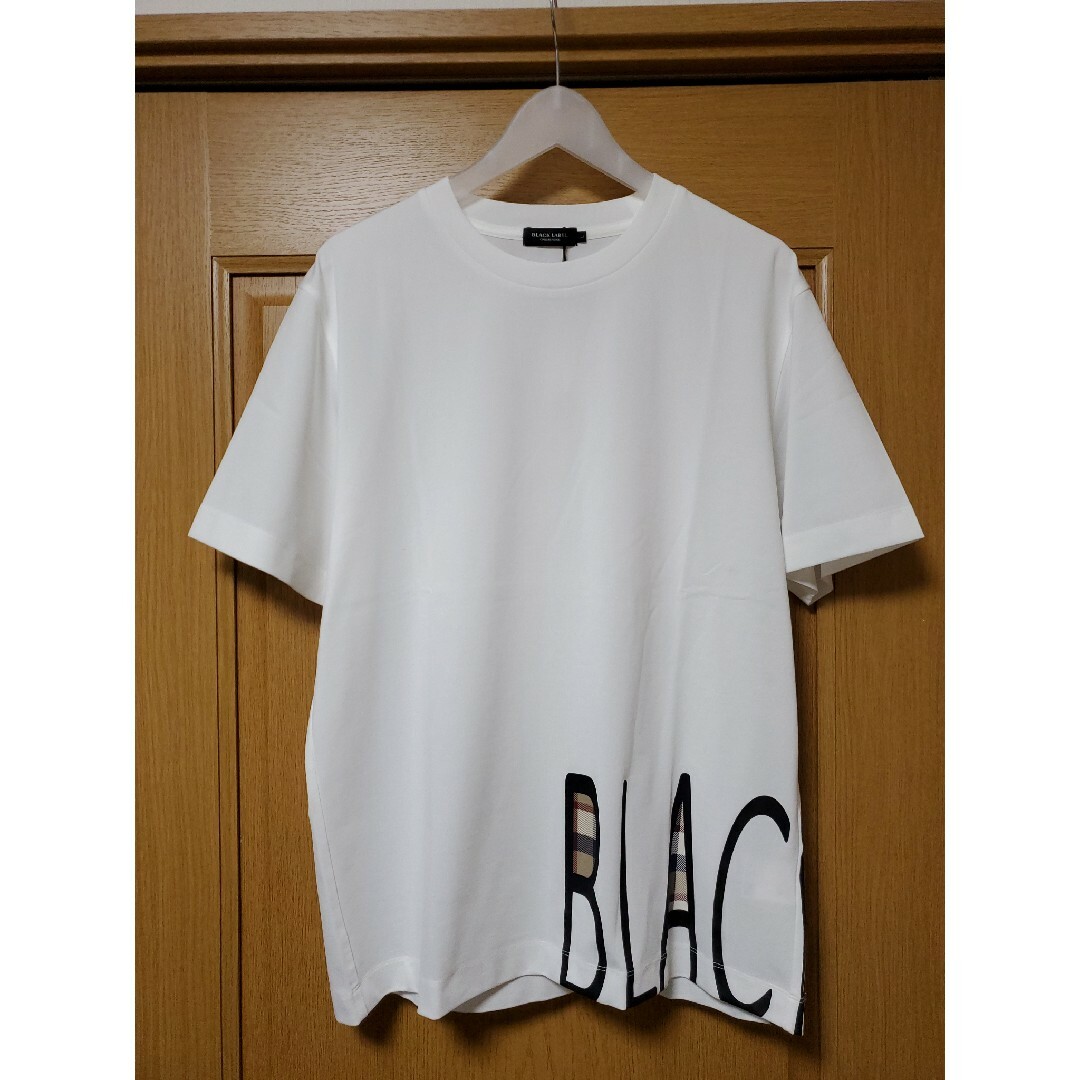 BLACK LABEL CRESTBRIDGE(ブラックレーベルクレストブリッジ)の【新品】ブラックレーベルクレストブリッジ　Tシャツ　白　L　バーバリー　107 メンズのトップス(Tシャツ/カットソー(半袖/袖なし))の商品写真