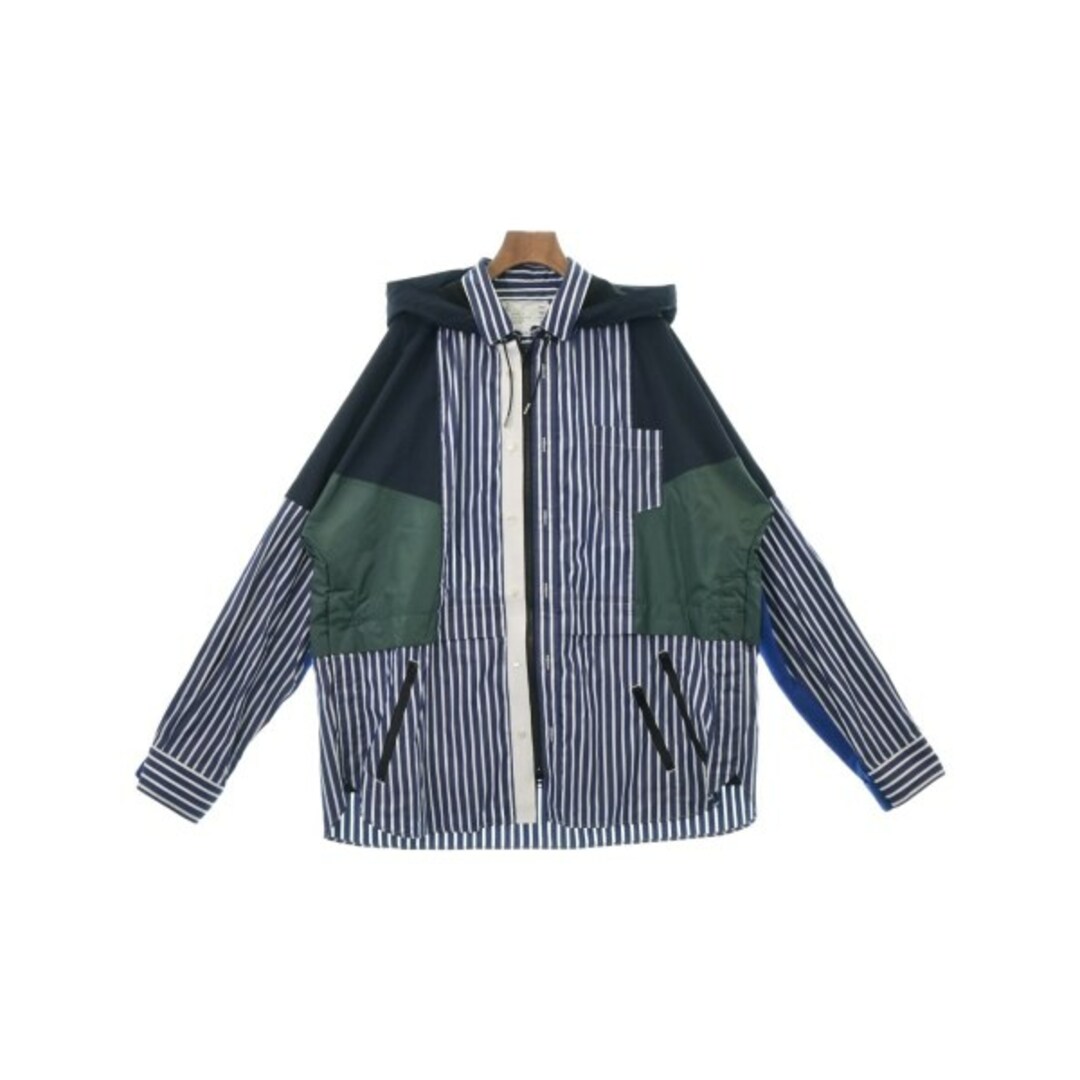 sacai サカイ ブルゾン 3(L位) 紺x白等(ストライプ)なし光沢