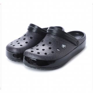 クロックス(crocs)のラスト1 希少カラ クロックス 27cm ブラック ラメ サンダル クロスライト(サンダル)