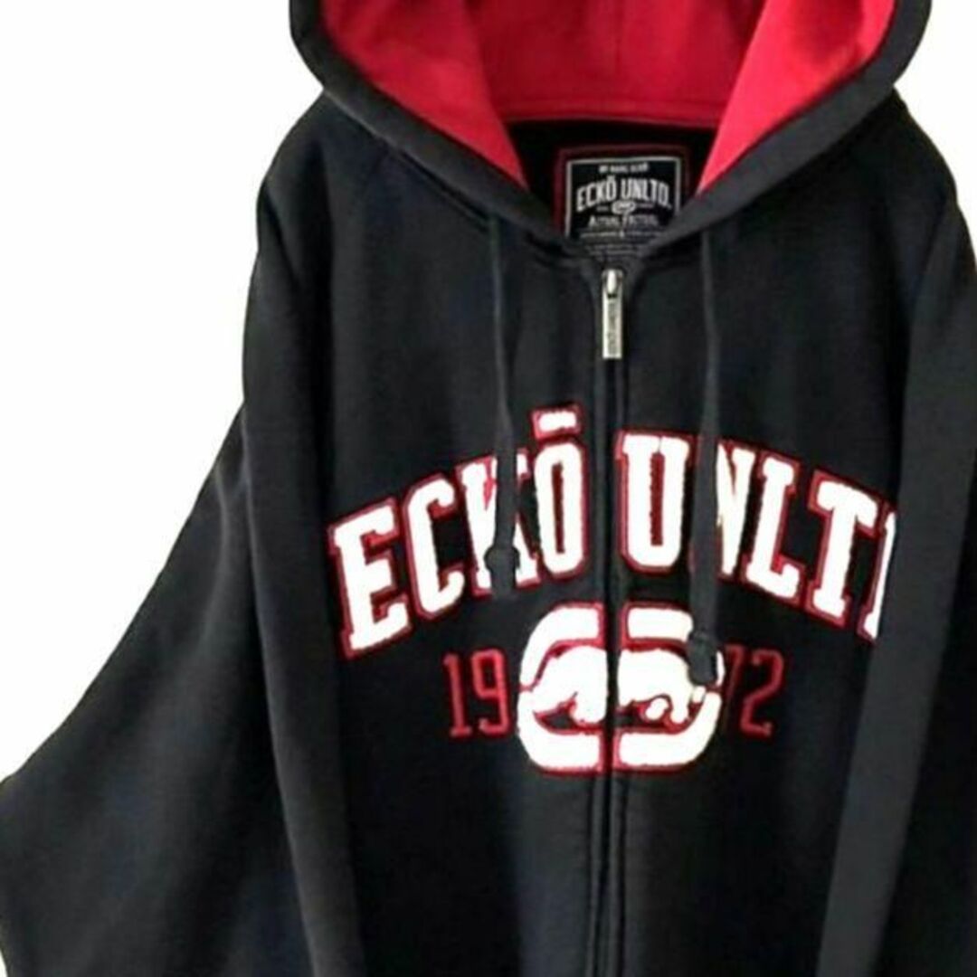 ECKŌ UNLTD（ECKO UNLTD） - エコーアンリミテッド ロゴ刺繍フルジップ
