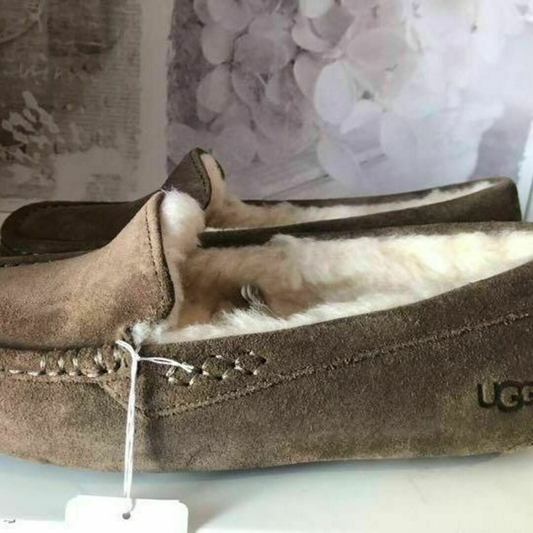UGG - 23cm 新品☆UGG モカシン☆アンスレー☆ANSLEY☆ヒッコリー