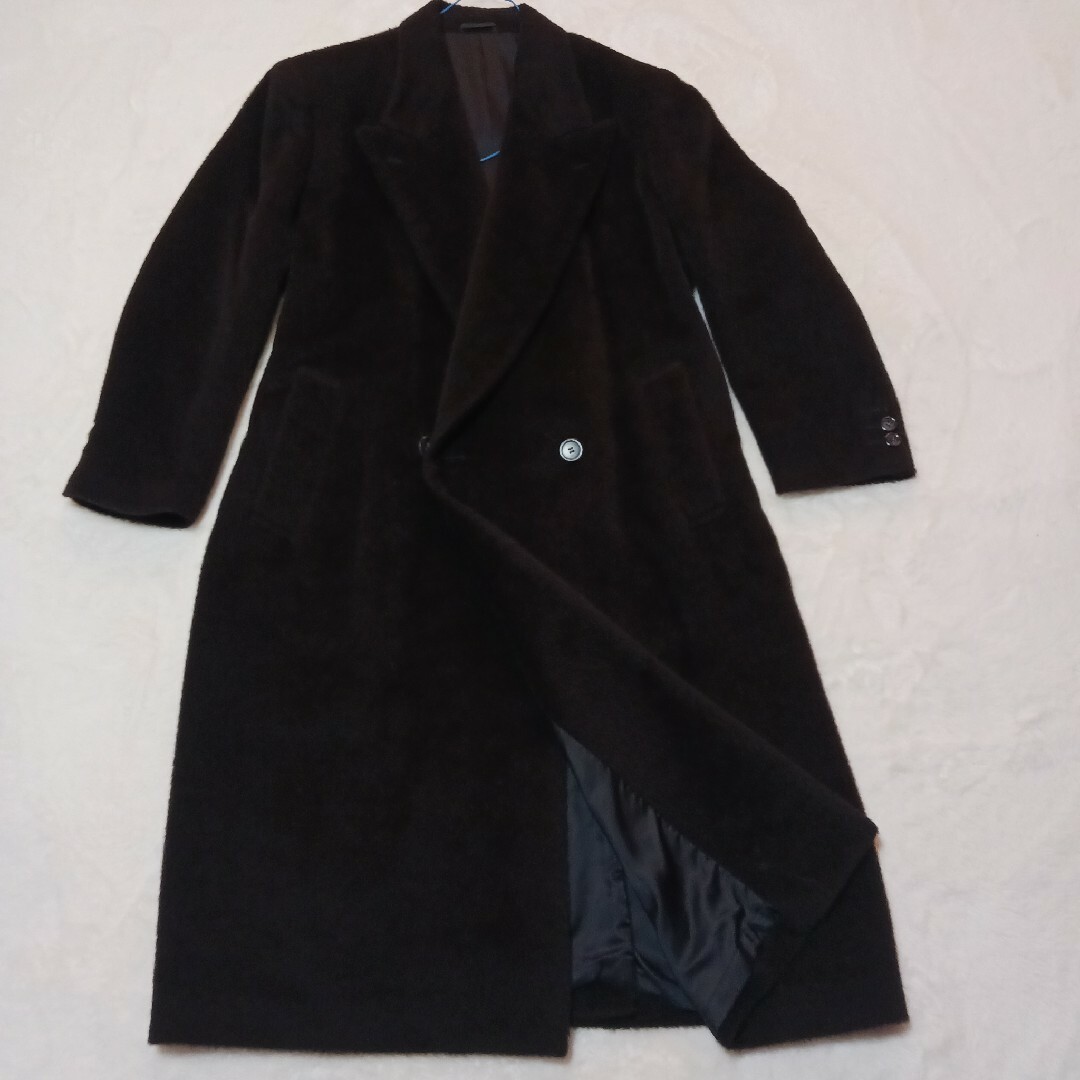 ✨美品✨L'UOMO DI CLIO アルパカ混 ライト ロングコート ブラック レディースのジャケット/アウター(ロングコート)の商品写真