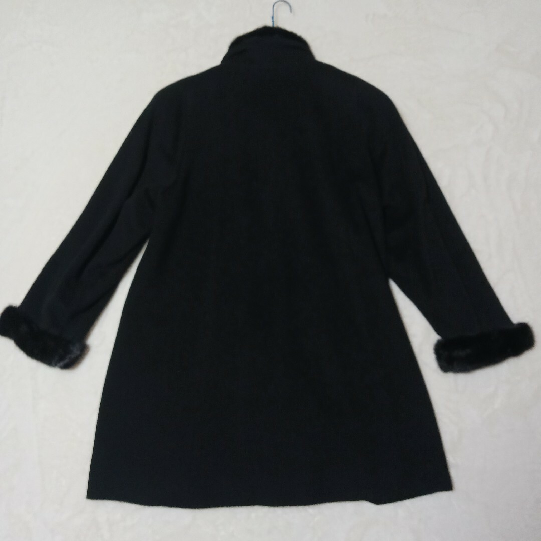 ✨美品✨ BINICOCCHI カシミア 100% ロングコート ブラック レディースのジャケット/アウター(ロングコート)の商品写真