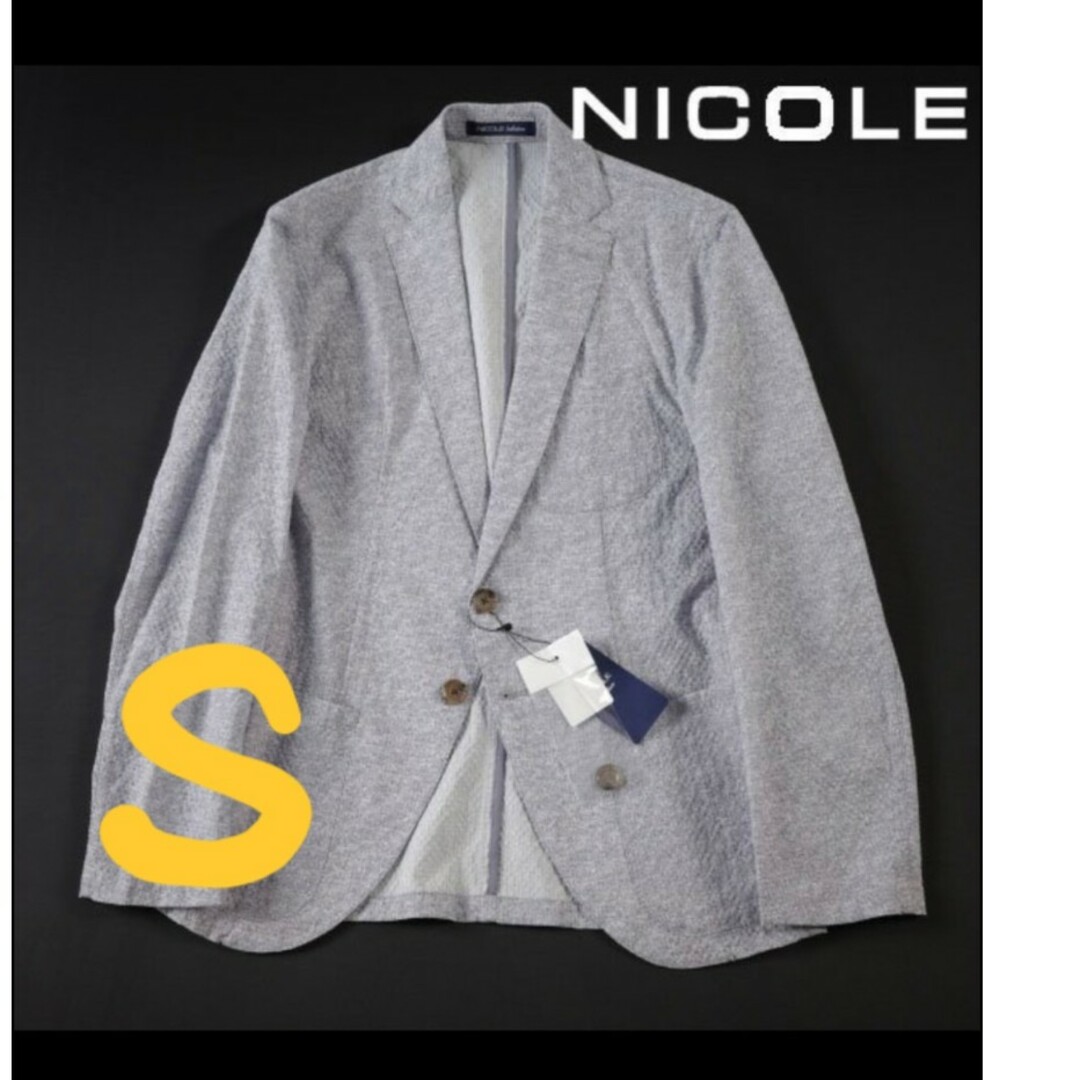 NICOLE(ニコル)の定価16500円‼️NICOLE selection サッカープリントジャケット メンズのジャケット/アウター(テーラードジャケット)の商品写真