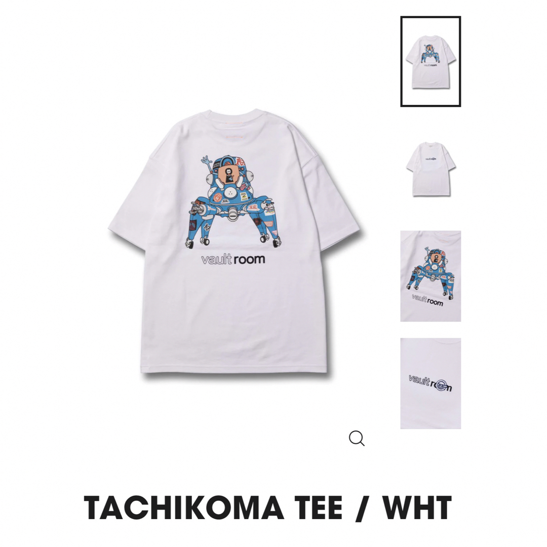 vaultroom TACHIKOMA TEE / WHT-
