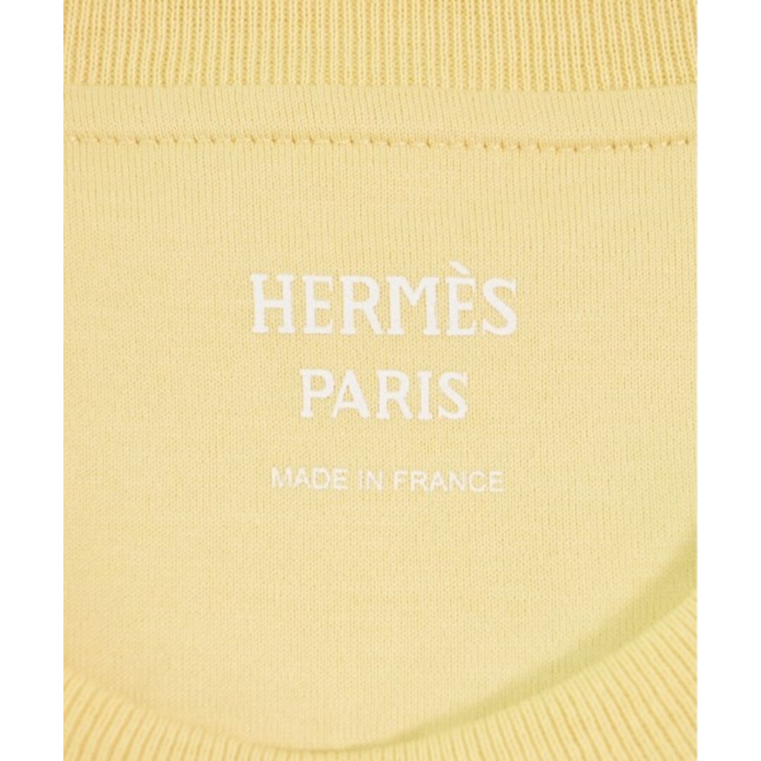 Hermes(エルメス)のHERMES エルメス Tシャツ・カットソー 38(M位) 黄 【古着】【中古】 レディースのトップス(カットソー(半袖/袖なし))の商品写真