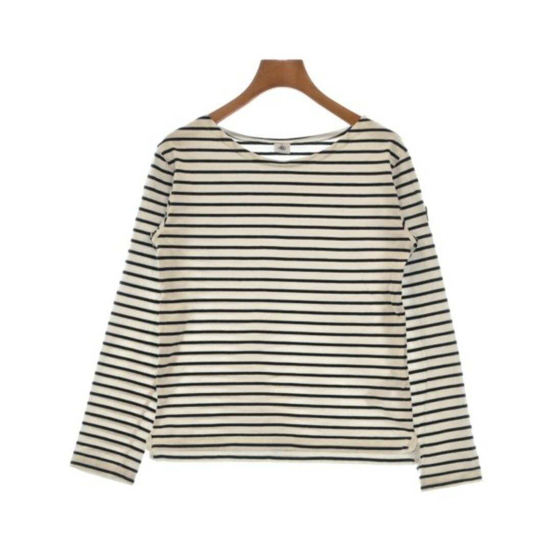 PETIT BATEAU(プチバトー)のPETIT BATEAU Tシャツ・カットソー XS 白x紺(ボーダー) 【古着】【中古】 レディースのトップス(カットソー(半袖/袖なし))の商品写真