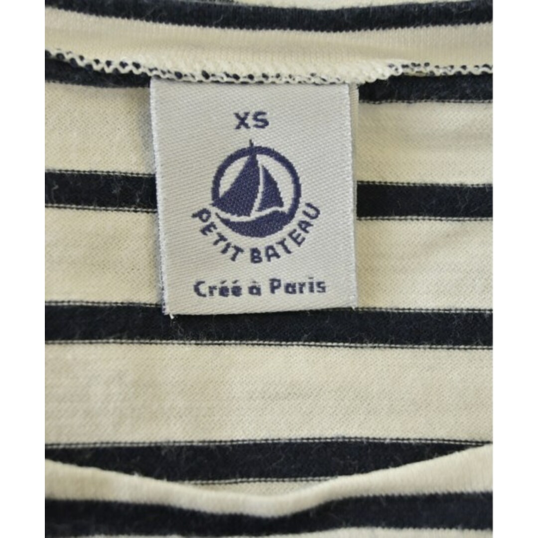 PETIT BATEAU(プチバトー)のPETIT BATEAU Tシャツ・カットソー XS 白x紺(ボーダー) 【古着】【中古】 レディースのトップス(カットソー(半袖/袖なし))の商品写真