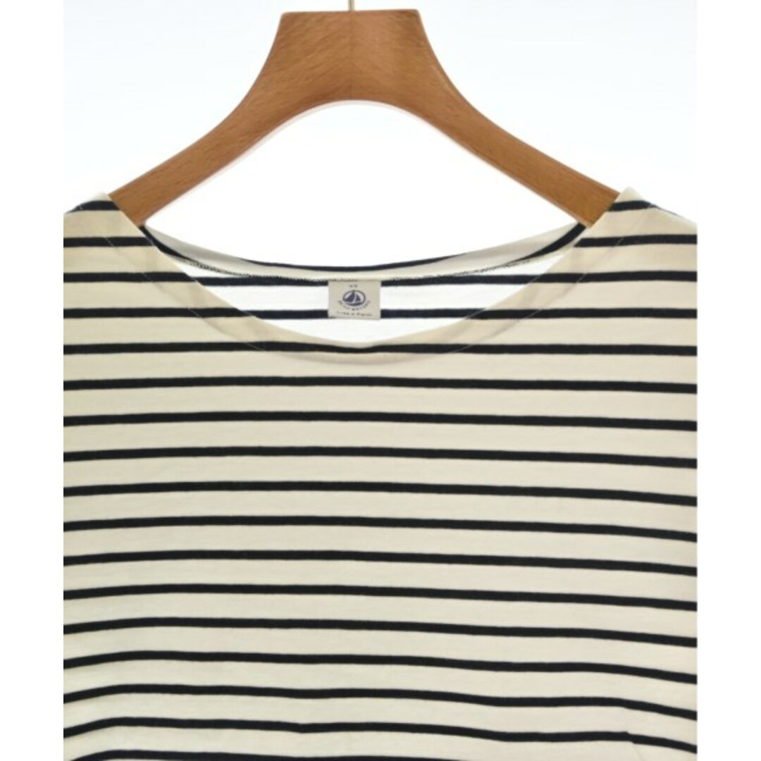 PETIT BATEAU(プチバトー)のPETIT BATEAU Tシャツ・カットソー XS 白x紺(ボーダー) 【古着】【中古】 レディースのトップス(カットソー(半袖/袖なし))の商品写真