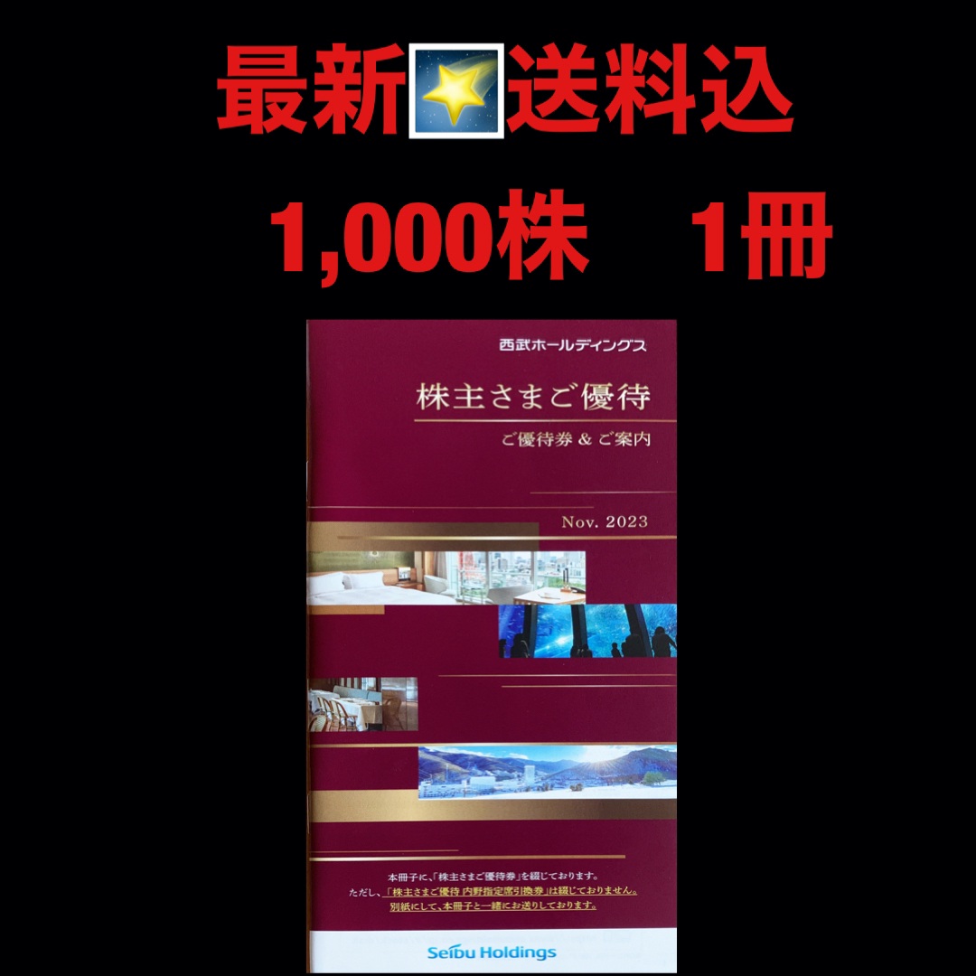 最新⭐️西武ホールディングス 冊子 １冊 株主優待券 匿名配送の通販 ...