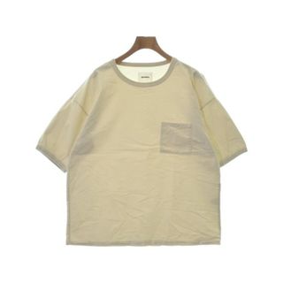 クアドロ(QUADRO)のquadro クオドロ Tシャツ・カットソー 2(M位) ベージュ 【古着】【中古】(Tシャツ/カットソー(半袖/袖なし))