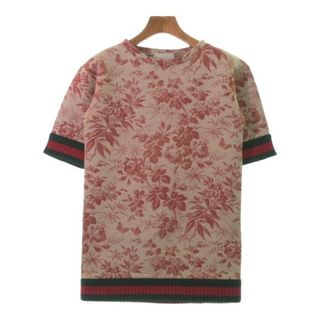 グッチ(Gucci)のGUCCI グッチ ワンピース（その他） 120 ベージュx赤(総柄) 【古着】【中古】(ワンピース)