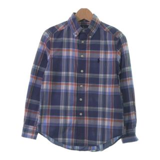 ラルフローレン(Ralph Lauren)のRalph Lauren シャツ 8 紺x白xオレンジ(チェック) 【古着】【中古】(ブラウス)