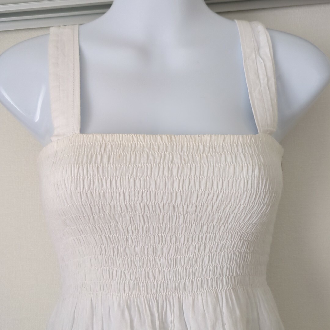 ZARA(ザラ)のkp Kristina Popovitch size36(S)白サマードレス中古 レディースのワンピース(ロングワンピース/マキシワンピース)の商品写真