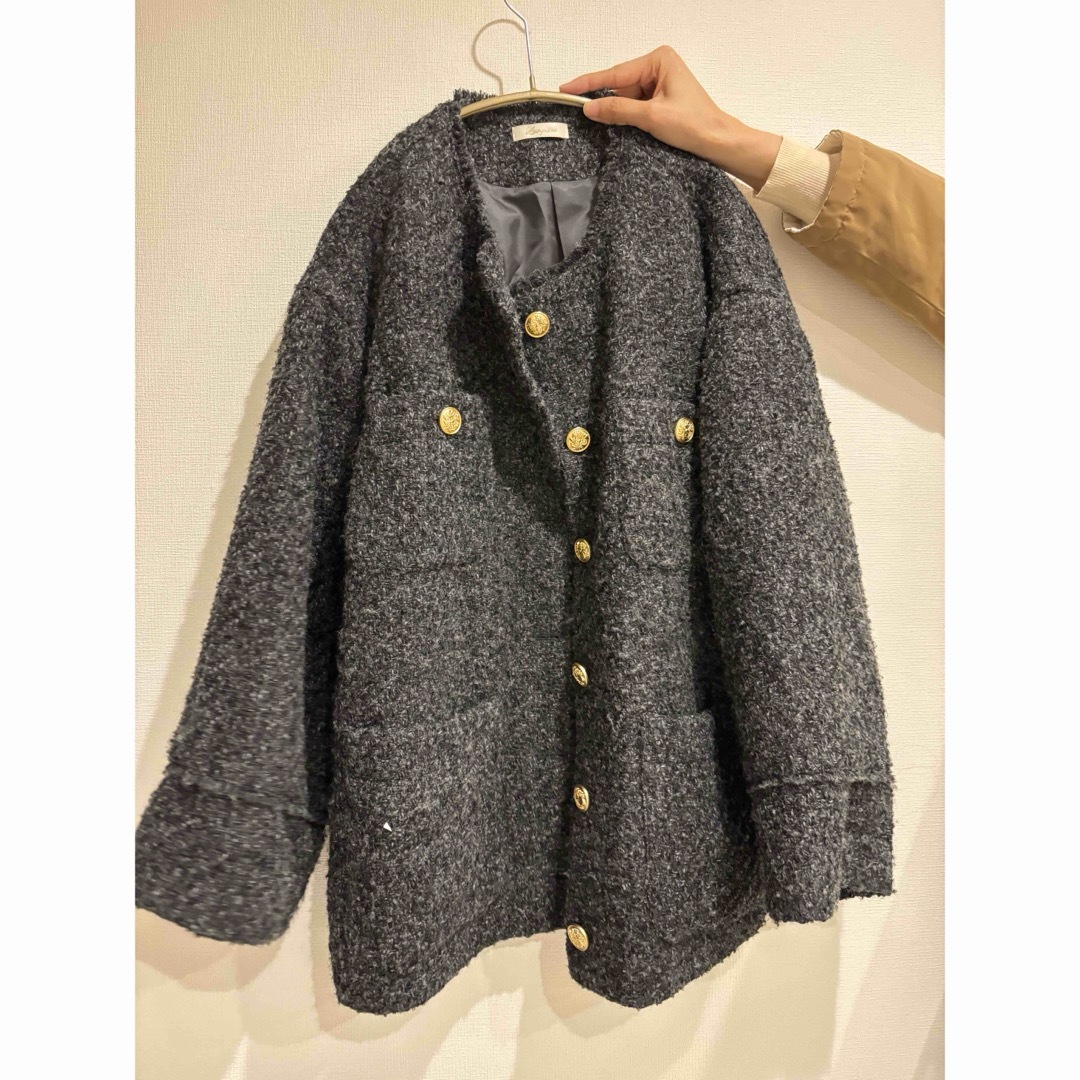 loungedress ツイードジャケット loungedress ツイードジャケット