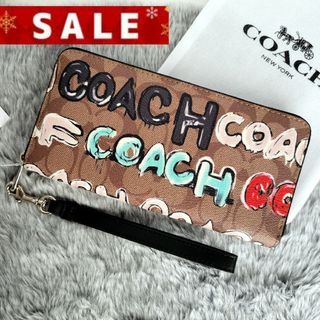 コーチ(COACH)の【新品未使用】COACH コーチ 長財布 ミント＆サーフ コラボ  新作 限定(財布)