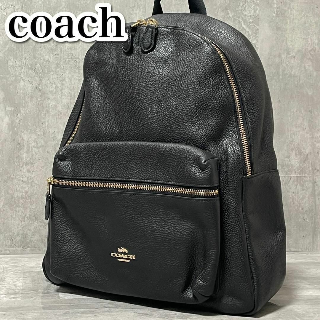 ショップ 美品 COACH チャーリー シグネチャー ロゴ バックパック