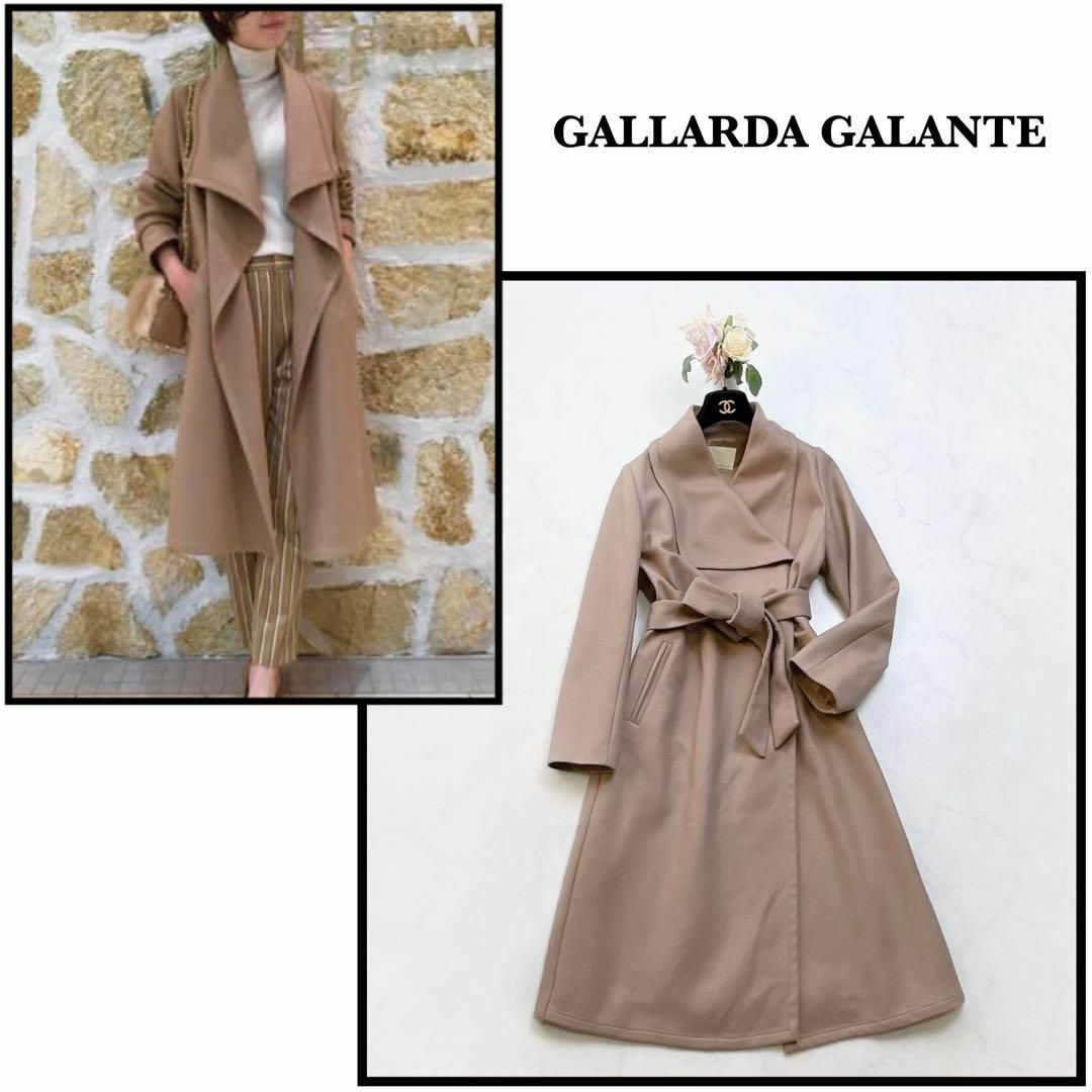 GALLARDA GALANTE(ガリャルダガランテ)の【GALLARDA GALANTE】大人デザイン＊ライトドレープコート　ロング丈 レディースのジャケット/アウター(ロングコート)の商品写真