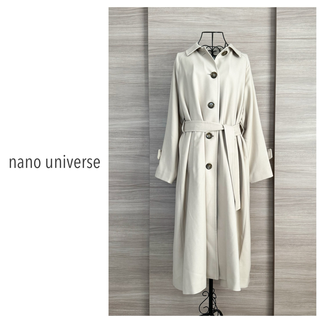nano・universe(ナノユニバース)のnano universe ナノユニバース　ルーシア カルゼステンカラーコート レディースのジャケット/アウター(ロングコート)の商品写真