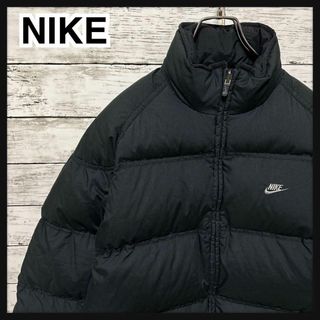 NIKE ナイキ ダウンジャケット 胸ロゴ グリーン カラー◎ XL 希少