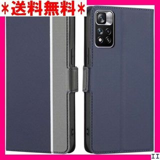 SN5 Xiaomi適用 Redmi Note11 4G + ネイビー 57(モバイルケース/カバー)