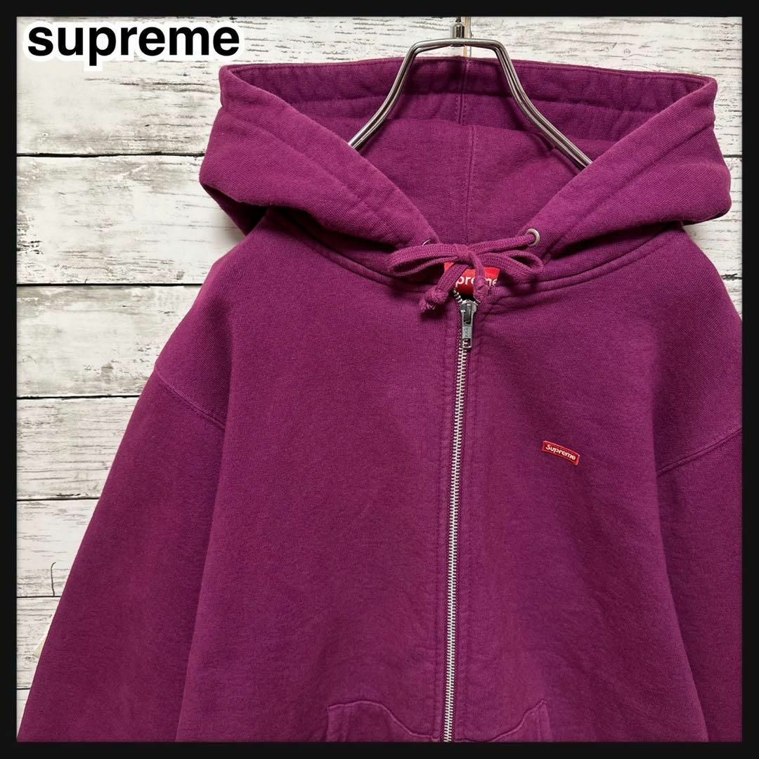 Supreme - 944【美品】シュプリーム☆刺繍スモールボックスロゴ ジップ