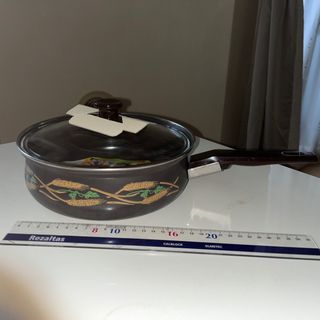 サンゴ(sango)の♯昭和レトロ　三郷陶器　琺瑯片手鍋(鍋/フライパン)