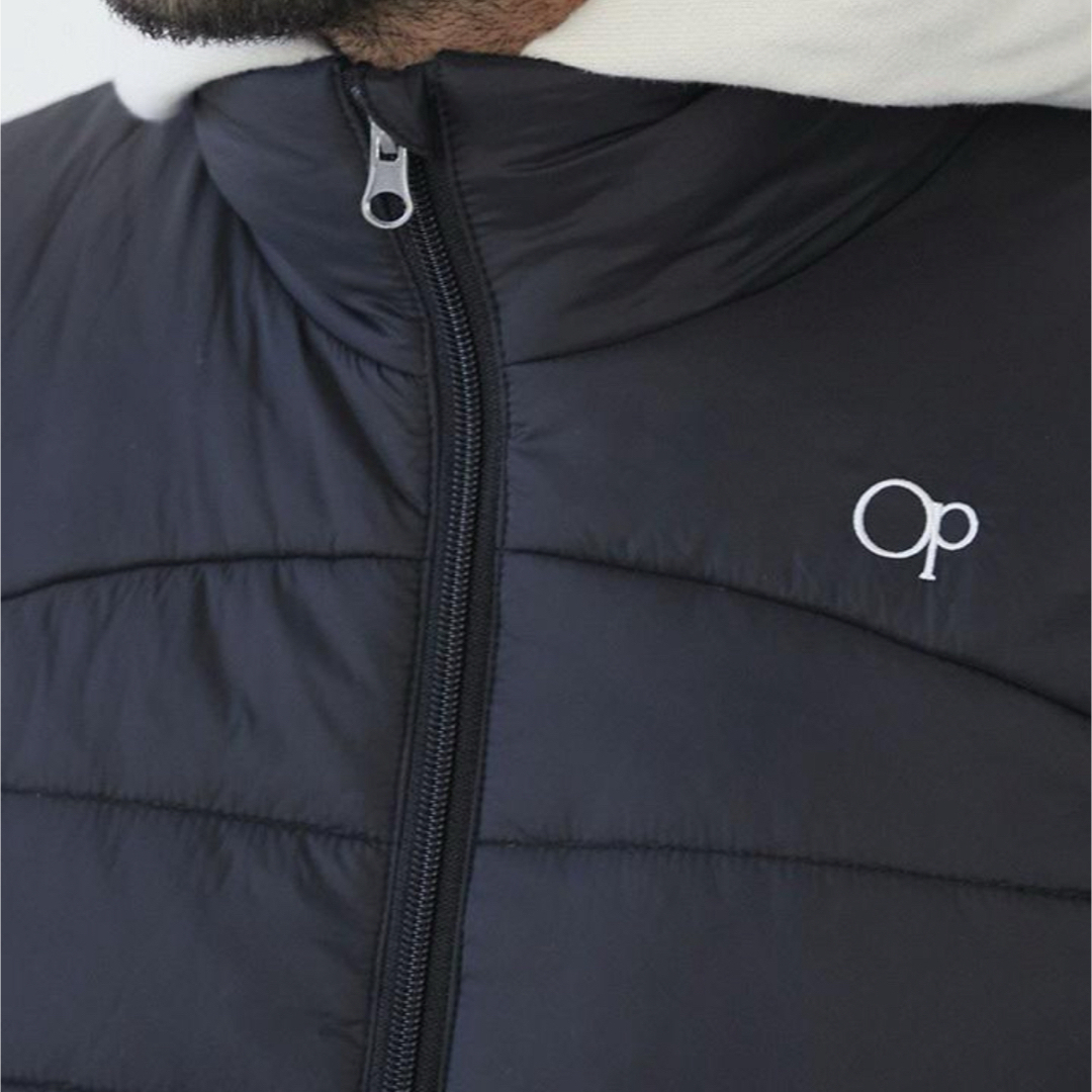 OCEAN PACIFIC(オーシャンパシフィック)の【新品】オーシャンパシフィック 電熱中綿ベスト ブラック 黒 L メンズのジャケット/アウター(ダウンベスト)の商品写真