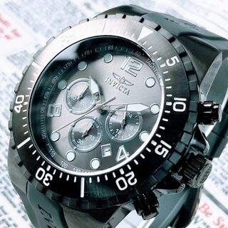 インビクタ(INVICTA)の#2825【カッコいいブラック】メンズ 腕時計 インビクタ 動作良好 クォーツ(腕時計(アナログ))