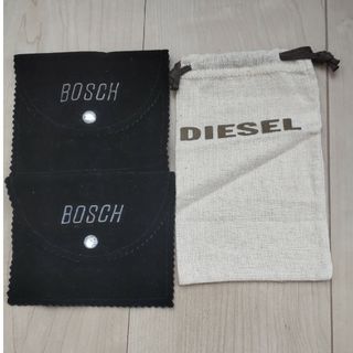 ディーゼル(DIESEL)の布の小さな袋３枚セット(ノベルティグッズ)