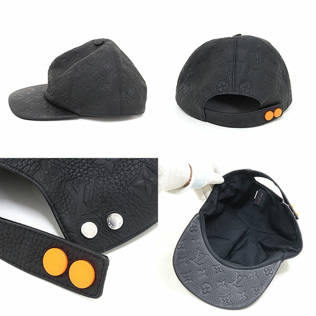 LOUIS VUITTON(ルイヴィトン)のルイヴィトン キャスケット・モノグラム クイル 1.0 ブラック モノグラム トリヨンレザー ヴァージル･アブロー 未使用品 メンズの帽子(キャスケット)の商品写真