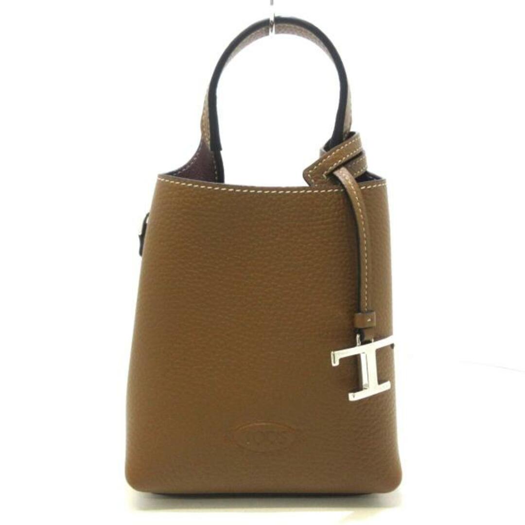 TOD'S - トッズ ハンドバッグ美品 ブラウン レザーの通販 by ブラン