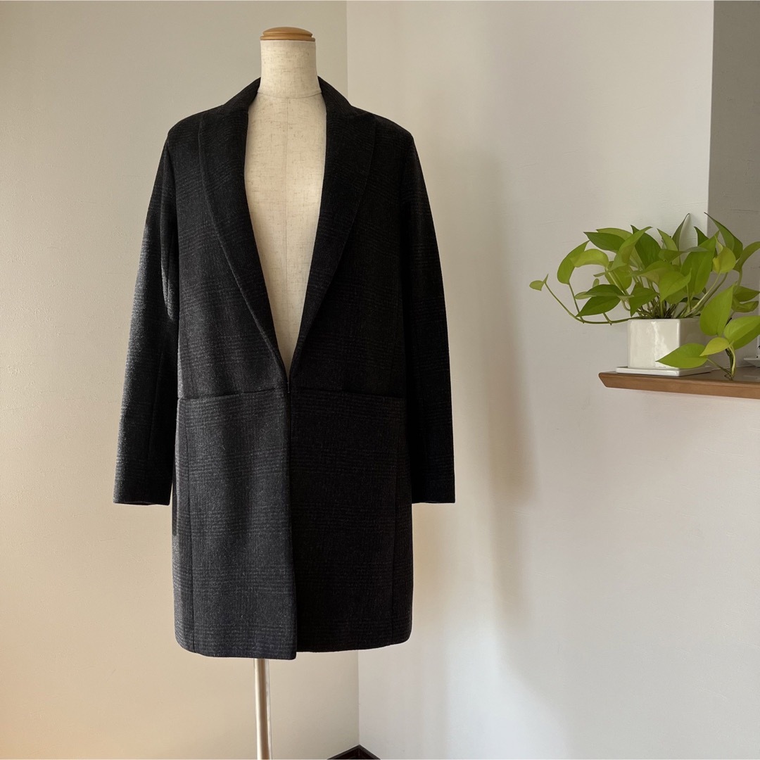 美品【Theory セオリー】カシミヤ混 チェスターコート ブラック S 美品【Theory セオリー】カシミヤ混 チェスターコート ブラック S