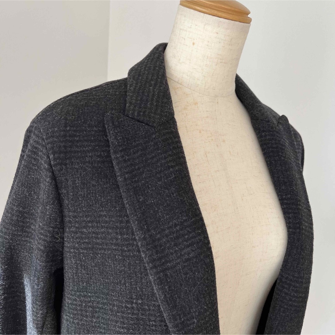 美品【Theory セオリー】カシミヤ混 チェスターコート ブラック S 美品【Theory セオリー】カシミヤ混 チェスターコート ブラック S